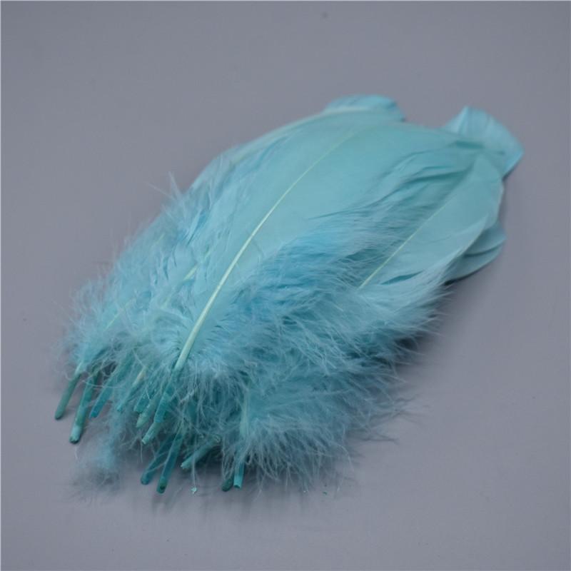 Nature Peppermint Green Goose Nagoire Feathers For Crafts Plumes 5-7Inch/13-18Cm Jewelry Clothing Accessories Wedding Decoration