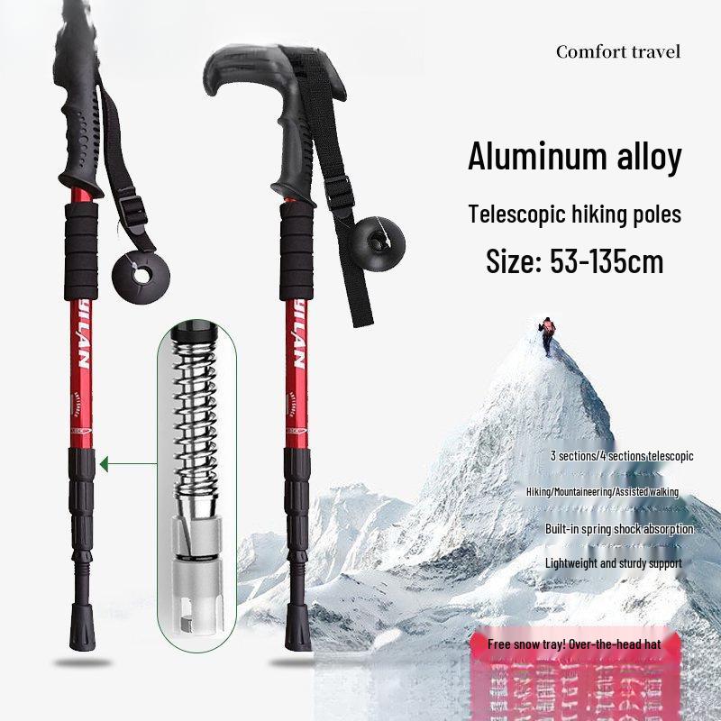 Decathlon Multifunctional Telescopic Trekking Poles for Men, Women, and Children