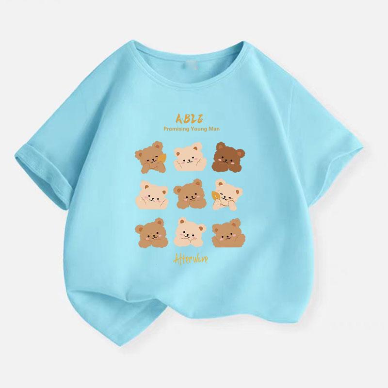 Chinoiserie Style Funny Summer Retro Trend Cartoon Kitten Print T-shirt Women Loose Design Lovers Casual Short Sleeved