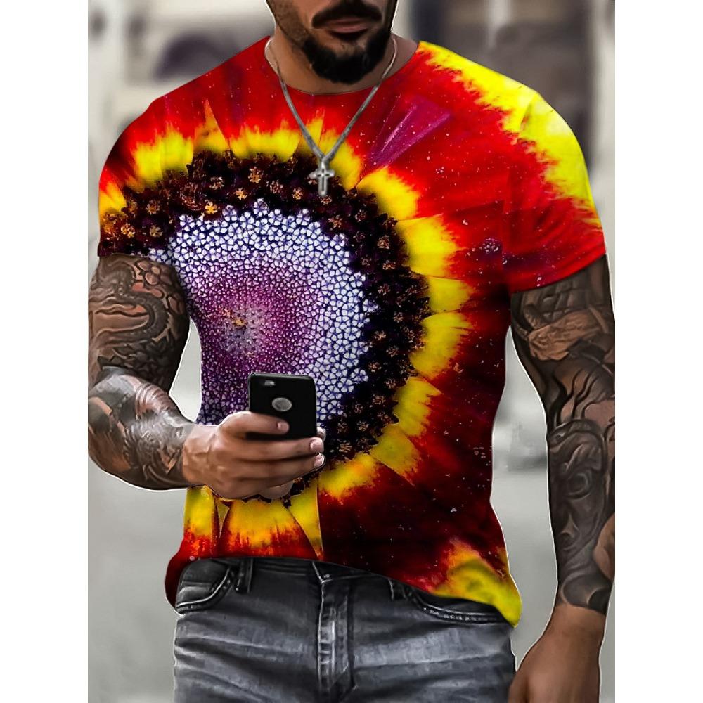 

Personalized 3D Printed T-shirt Men s Crew Neck Short-sleeved Casual Top 6XL