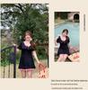 Plus Size One-Piece Skirted Swimsuit: Slimming Japanese Style for Girls
