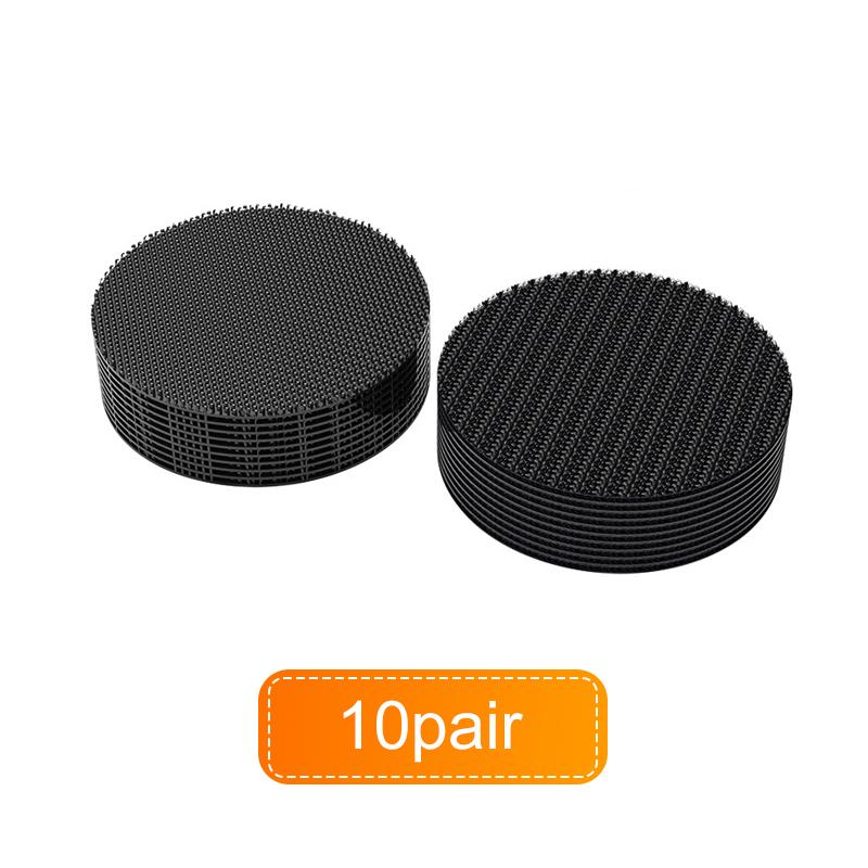 1-20pair Velcro Car Foot Mats Fixed Stickers Double-sided Adhesive Carpet Mat Fixing Stickers Auto Interior Accessories