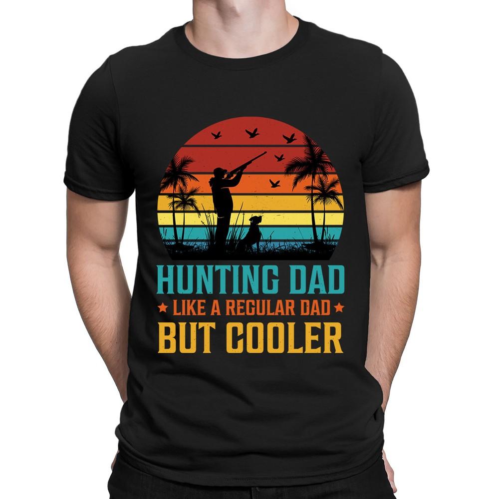 

Hunting Dad Like A Regular Dad But Cooler Funny Vintage Mens TShirts Top #BAL Unisex T-Shirt S