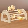 Chicken Perch Wood Stand Chick Playstand Gym Toy Wooden Bird Roosting Bar
