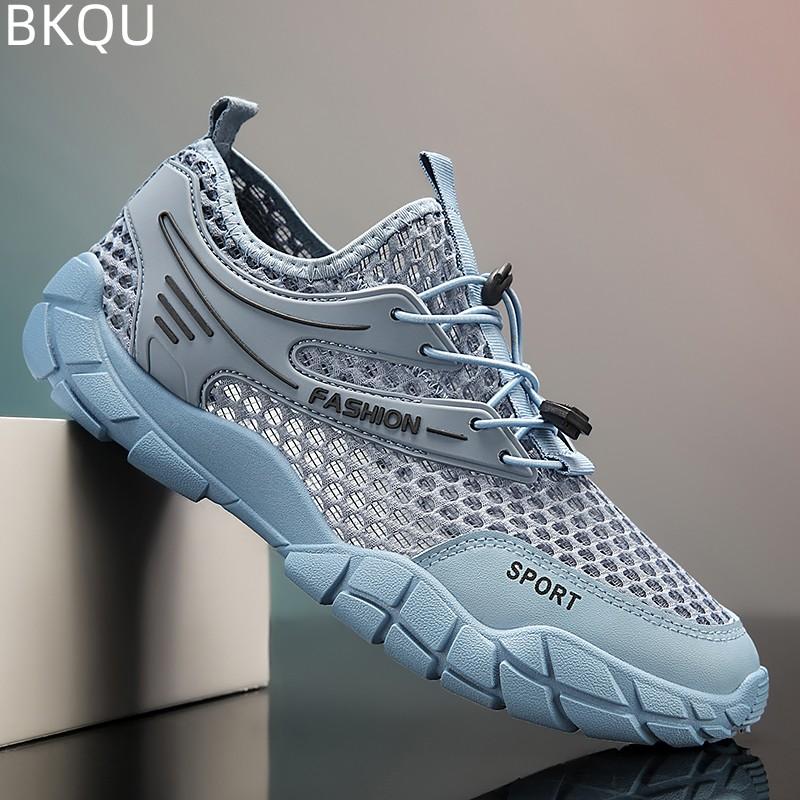 

Мужская летняя сетчатая дышащая спортивная модная обувь для бега, модная повседневная мужская обувь известного бренда на толстой подошве, лидер продаж 2023 г.