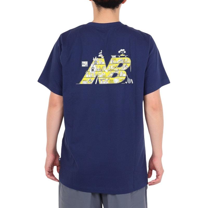 New Balance T Shirt Men's Marine Blue MT41586-NNY