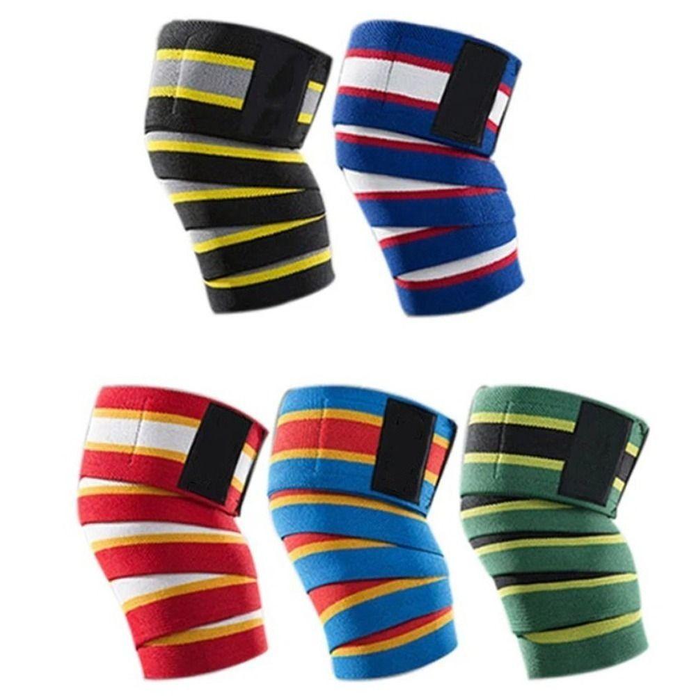 

Compression Knee Wraps Elastic Knee Protector Bands Sports Knee Pads Football красный/жёлтый