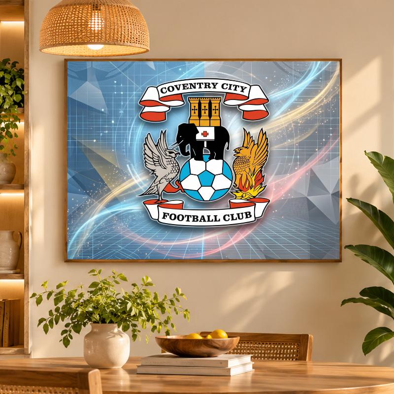 5D Diamond Painting Coventry City Football DIY Full Drill Diamond Art Kit Home Decoration