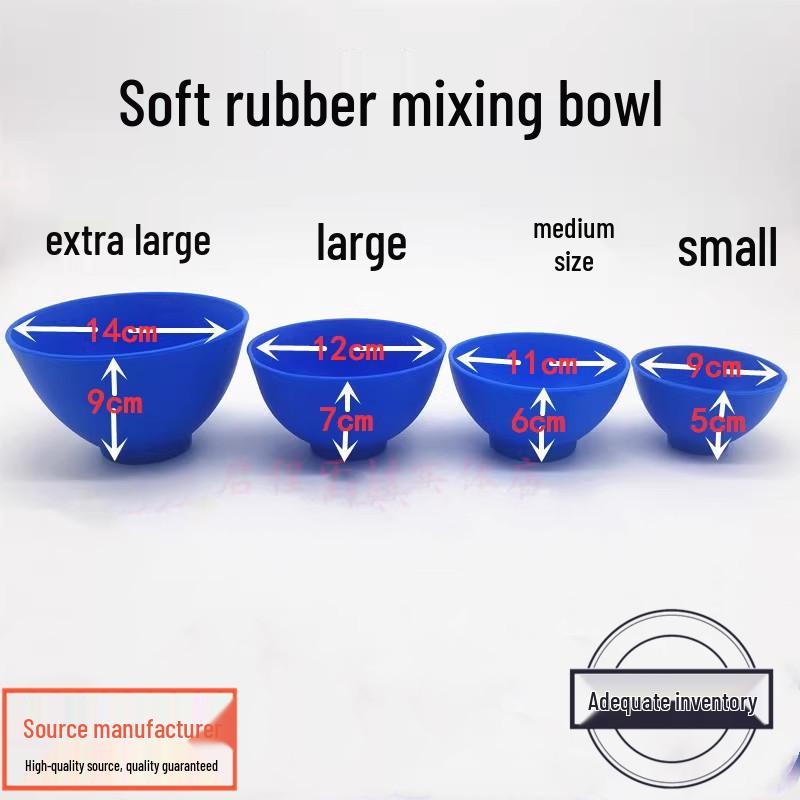 Plaster Mixing Bowl - Blue Silicone Rubber for Dental Impression Material
