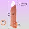 Hollow Liquid Silicone Rubber Realistic Penis Sleeve For Men Dick Enlargrmrnt Skin Feeling Adult Male Sex Toys Delay Ejaculation