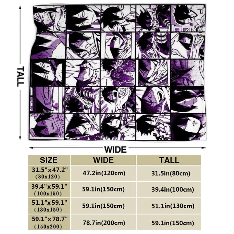 Koc z nadrukiem Wygodny Miękki Koc do Rozmów na Sofie