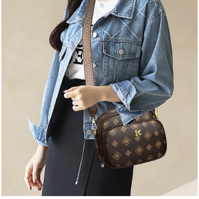 Small Round Bag with One Shoulder Crossbody Presbyopia