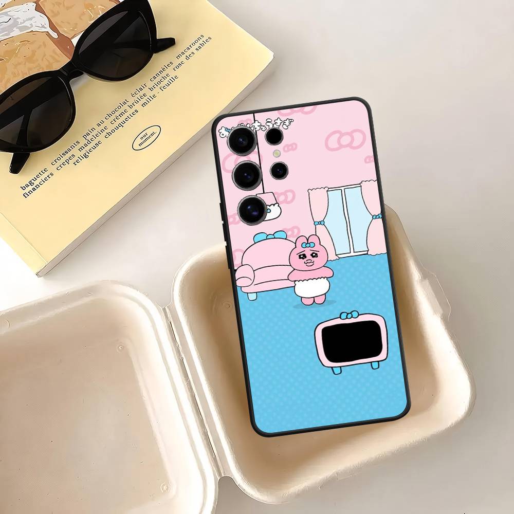 C-Cartoon S-SpongeBobs-es Prank Case For Samsung Galaxy Case S25 S23 S22 S21 S30 S20 S10 Ultra Plus FE TPU Soft Cover