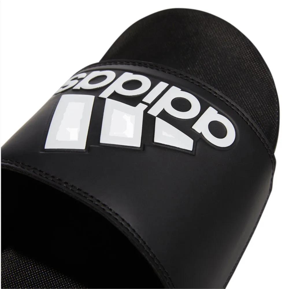 adidas Adilette Comfort Slippers Cushioned Insole Black/White