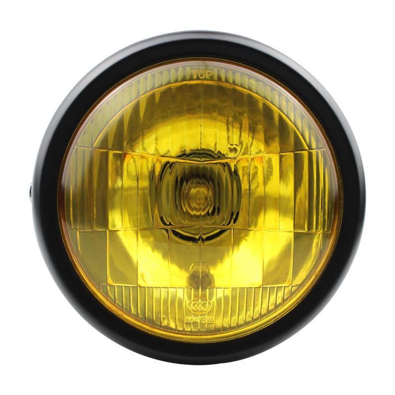 

Модифицированные аксессуары для мотоциклов Фары Cg125 Модифицированные ретро-фары Gn125 Ретро-черные круглые фары