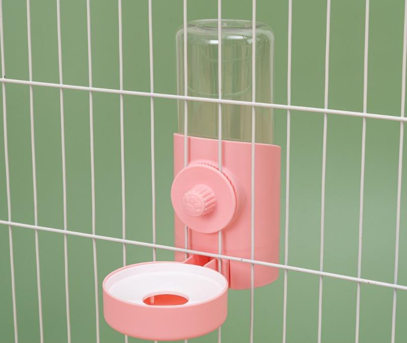Hanging Automatic Pet Cat Food Feeder with 30oz Bowl and 500ml Water Dispenser Bunny Gravity Feeding Station Waterer Set Feeder