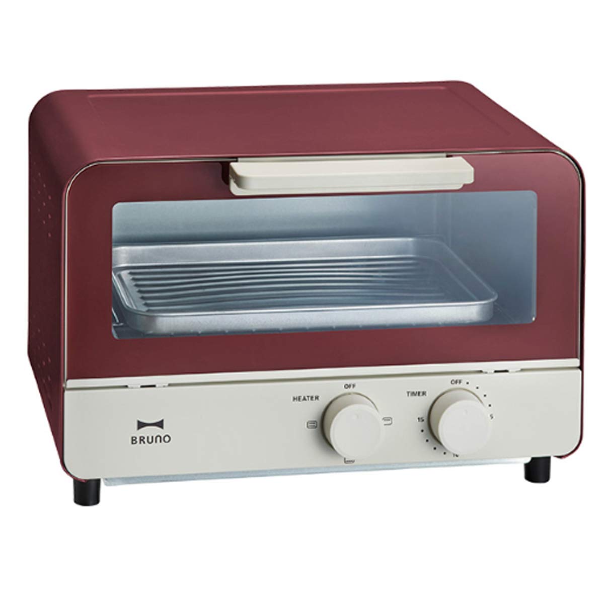 

BRUNO Toaster Oven 2 Pieces Stylish Scandinavian Toaster BOE052 (Red) червоний