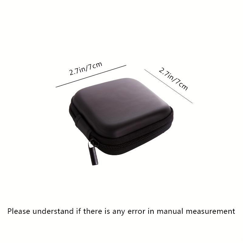 Mini Zipper Around Storage Bag, Data Cable Bag, Lightweight Travel Earphone Organizer