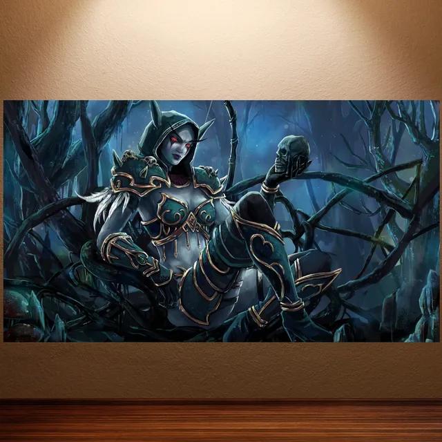 World of Warcraft Retro Canvas Poster Classic Game Wall Art for Game Room Decor Wall Sticker Painting