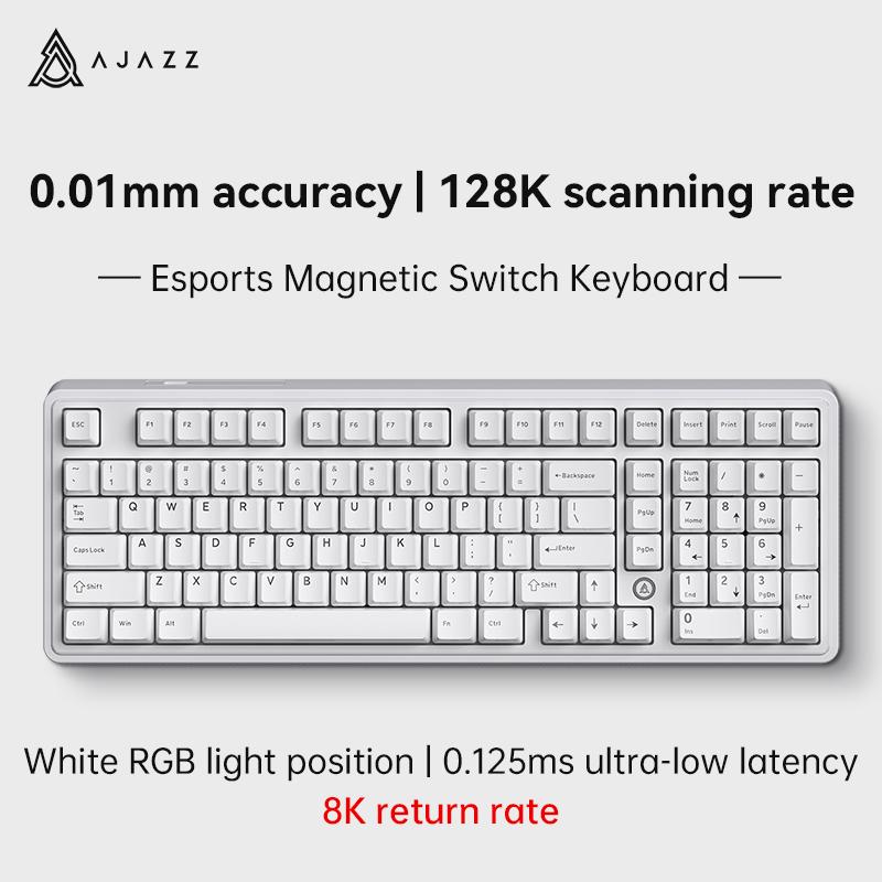 Ajazz AK980 MAX Gaming Keyboard Backlit RGB Wired