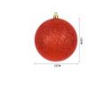 Christmas Decoration Ball 6-30CM Red Glossy Matte Glitter Plastic Christmas Ball Pendant Festive Opening Scene Hanging Ornaments