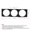 Universal 52mm 3 in 1 Gauge Meter Water Temp Oil Pressure Voltage Dash Panel Pod Black 2 Inch