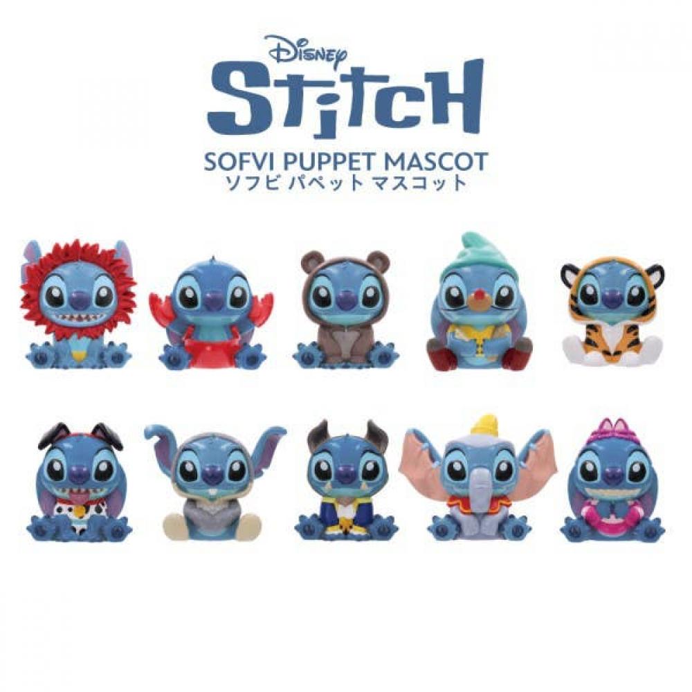 

Disney Stitch In Costume Soft vInyl Puppet Mascot 1box 10pcs Reissue