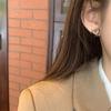 "Korean Simple Fashion Alloy Heart Earrings for Women"
