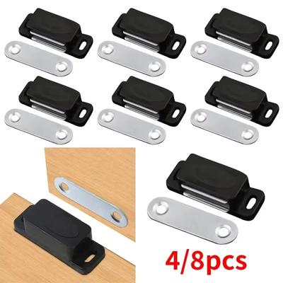 4/8 Stück Schrank Magnetischer Türschnapper, Tür Magnetverschluss, Schrank Kleiderschrank Türschließer, Hardware Zubehör