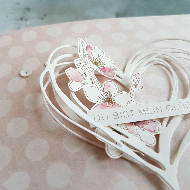 Heart Metal Cutting Dies Stencil DIY Scrapbooking Album Stamp Paper Card Embossi Top Sale