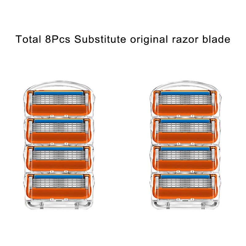 Replacement Shaving Cartridges for Selected 5-Blade Snap-On Razor Handles
