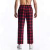 Men's Casual Pants Summer Autumn Checkered Print Pants Loose Fit Elastic Waistband with Drawstring Stylish and Comfortable