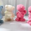 3D Standing Bear Shape Candle Silicone Mold for DIY Hand-made Candle Ornaments Mould Handicrafts Making Tool Baking Mold