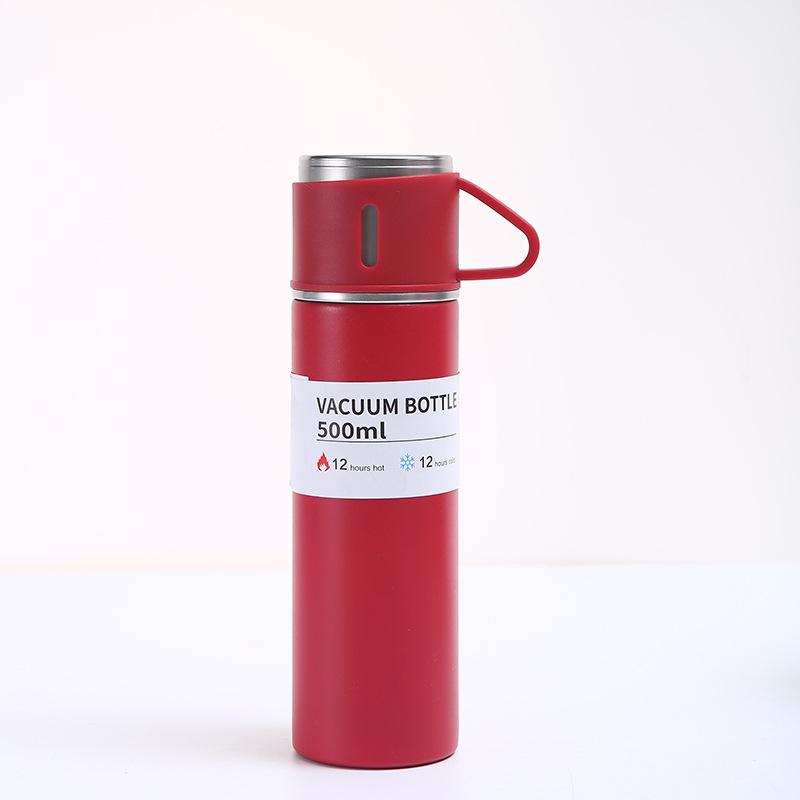 304 Stainless Steel Insulated Travel Cup Set with Three Lids - Perfect Business Gift for Men and Women