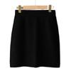 Women's High-Waisted Cashmere Knit Bodycon Skirt - Slimming, Hip-Hugging, Autumn/Winter Fashion