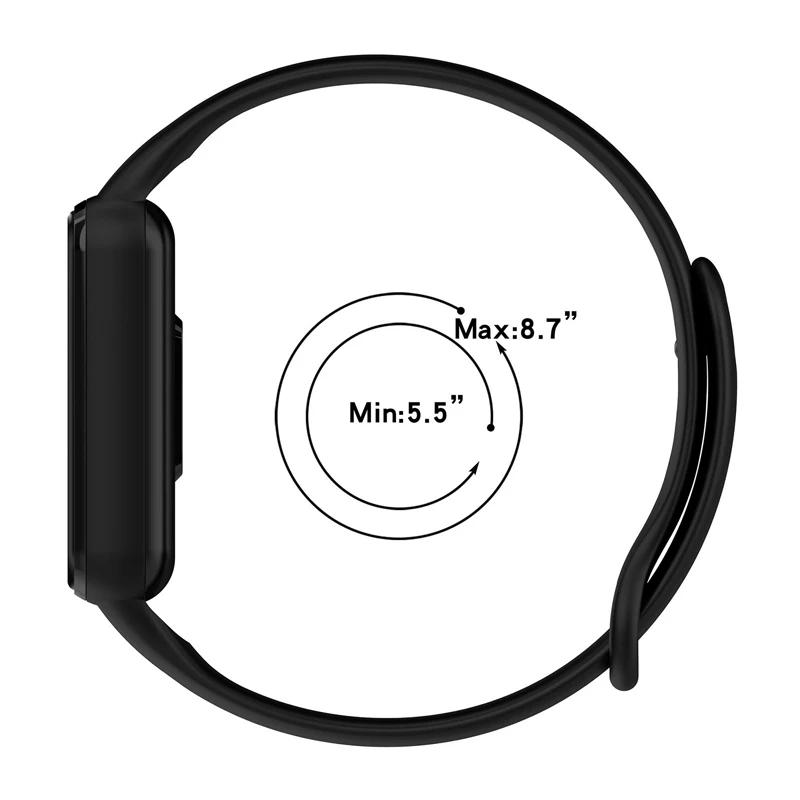 Strap For Huami Amazfit Band 7 Silicone Watchband Adjustable Bracelet Wristband for Redmi Smart Band 2 Replacement Accessories