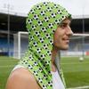 Football Pattern Cool Towel Cool Neck with Buttons Sun Protection Towel Breathable Ice Cool Cap