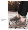 Men's Versatile Leather Lace-up Casual Sneakers - Breathable, Comfortable, Non-slip for Spring & Autumn 2025