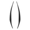 Front Headlight Eyebrow Cover ABS Black Front Headlight Lamp Eyebrow Cover Trim for 5 Series F10 LCI 2014 to 2016