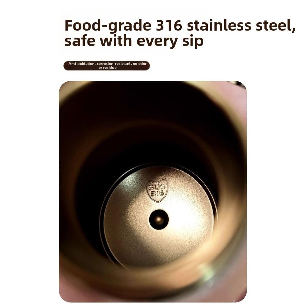 Leak Proof Insulated Cup 316 Stainless Steel Water Bottle Fashion Mini Thermal Cup  Sports