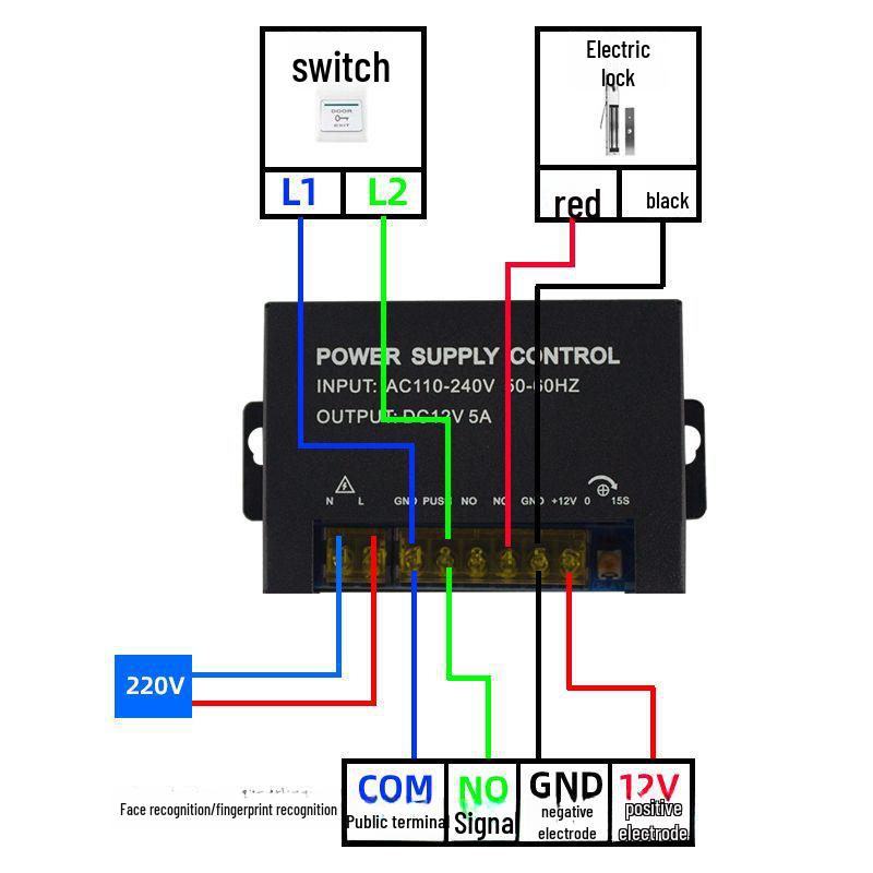 12V 5A Automatic Door Access Control Power Supply Transformer