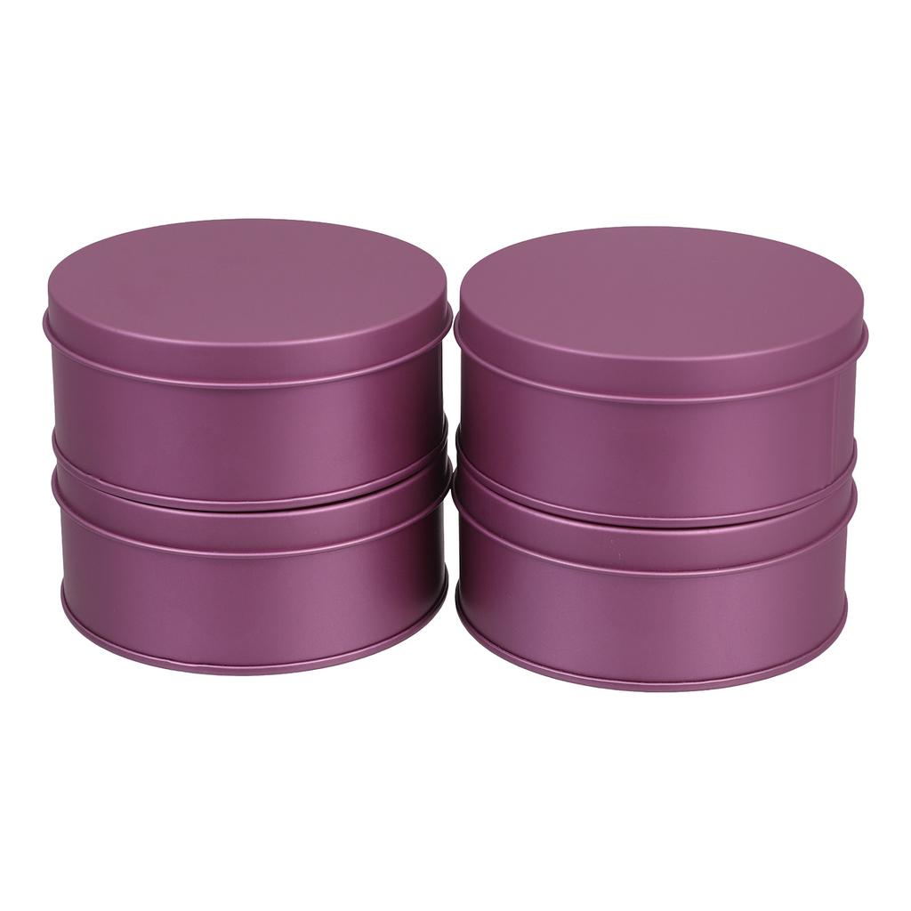 4Pcs Gift Packaging Box Metal Cookie Jars with Lids Moisture Proof Tin Containers for Snacks Baking Goods Home Use