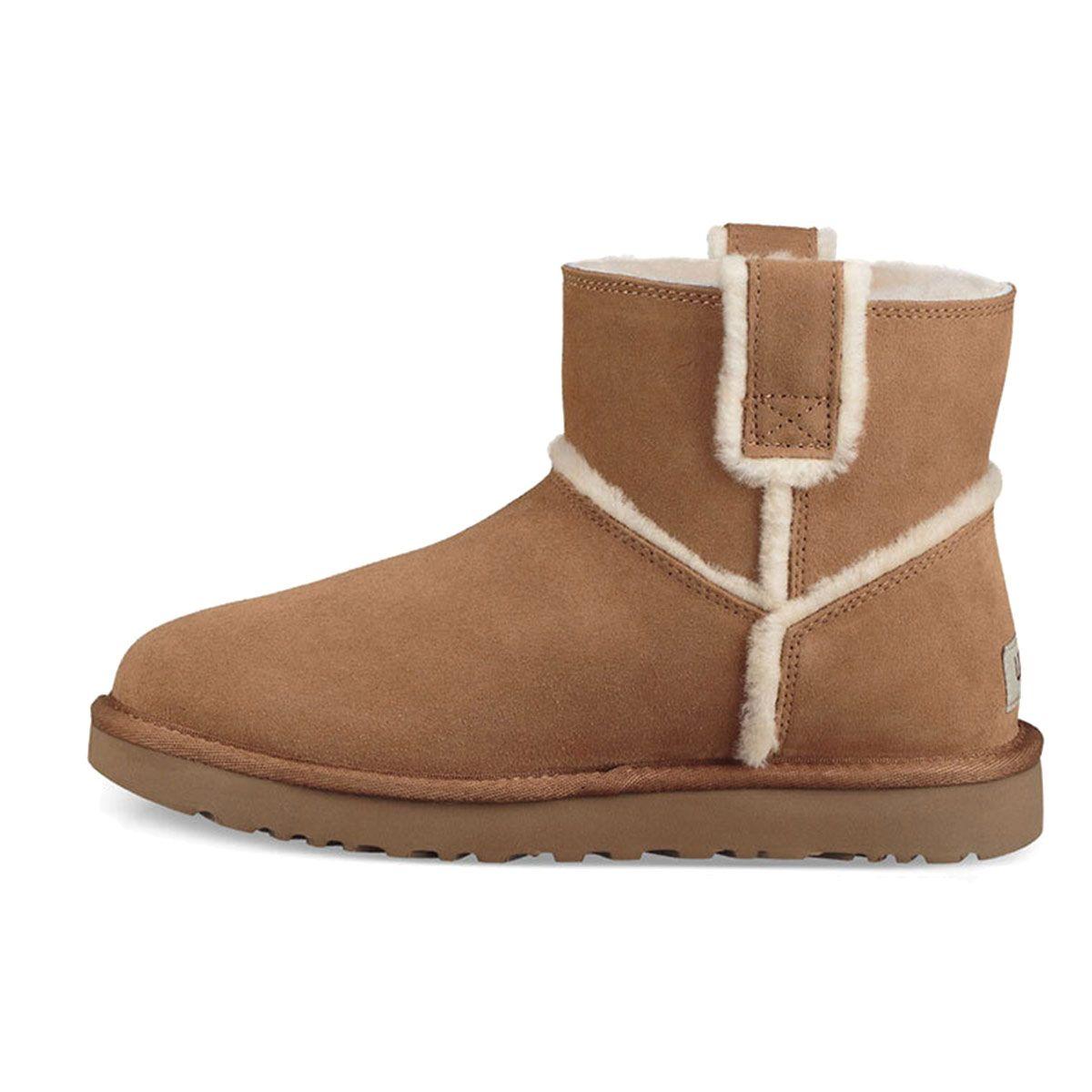 

UGG Классические мини-сапоги из замши с теплым нескользящим покрытием, женские зимние сапоги каштаново-коричневого цвета 1100211-CHE