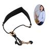 Adjustable Saxophone Neck Strap Leather Sax Strap Metal Hook for Tenor Soprano Alto Saxophones Clarinet