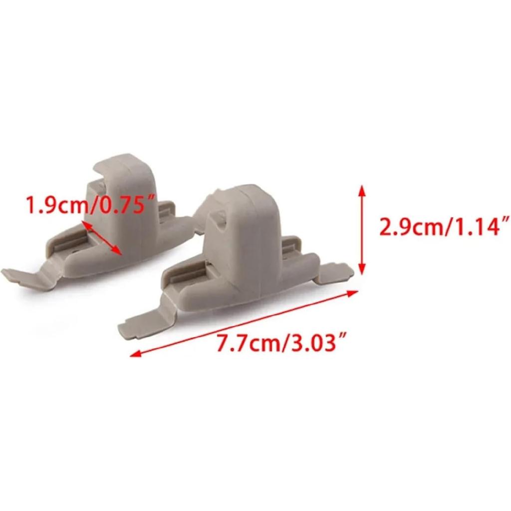 Sun Visor Clip Fit for BMW Sun Visor Clip Grey Parts Replacement Sun Visor Fit for BMW 325xi/323i/330xi 51168243575 E46/M3/323Ci/328Ci Sun Visor