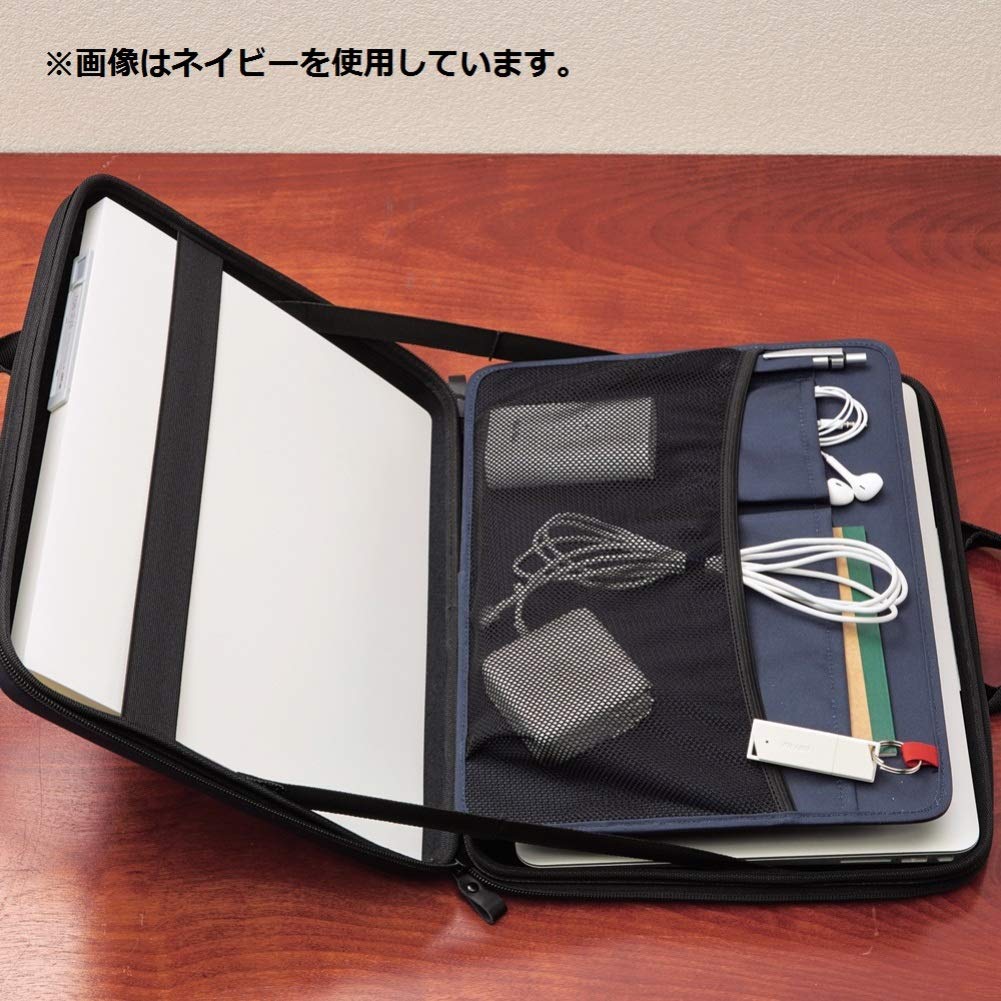 LIHIT LAB CORDURA Hard Shell Bag, Large, Navy, A7755-11