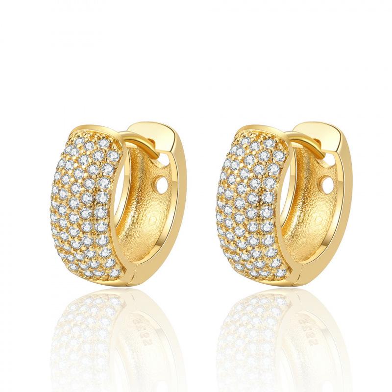 Elegant Gold-Plated Copper Hoop Earrings with Versatile Backs for a Sophisticated Look