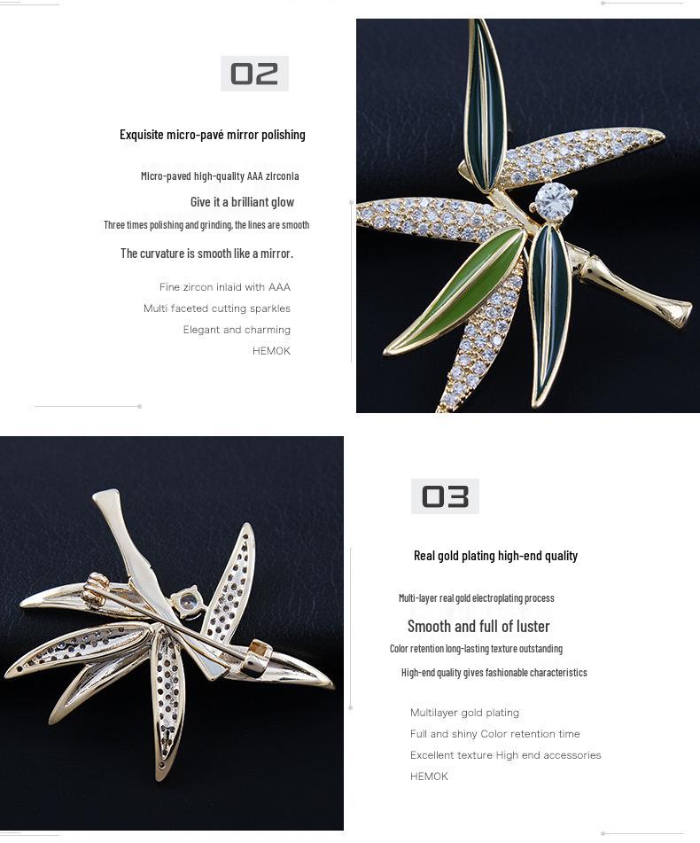 Elegant Chinese Freshwater Pearl & Bamboo Brooch with Zircon Accents - Women's Luxury Suit Accessory