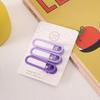 Dopamine Korean Minimalist Milk Coffee Hairpin for Women - Seamless Edge Side Bangs Clip for Frizzy Hair