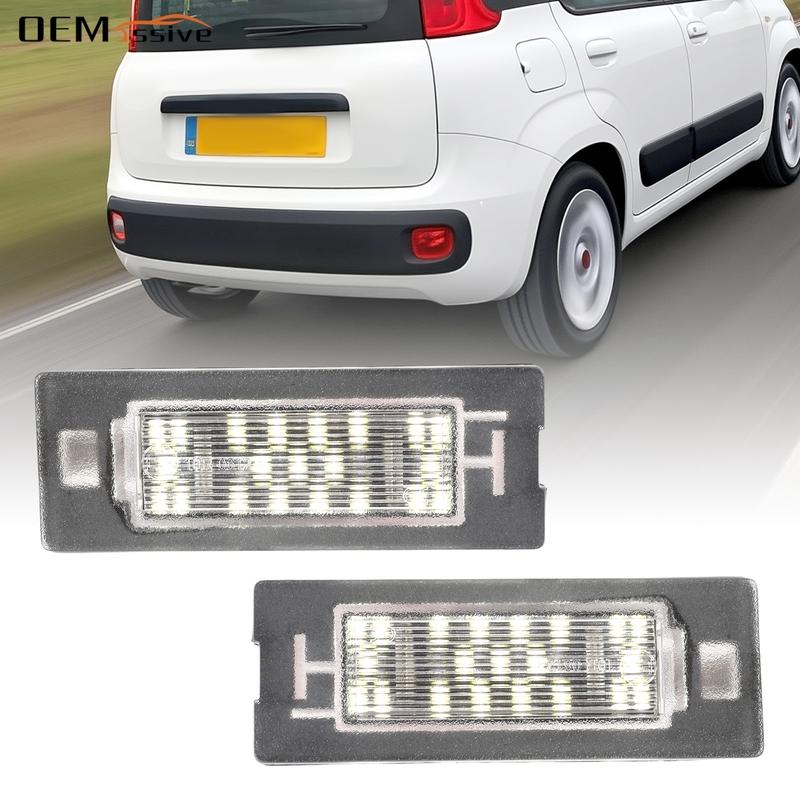 2pcs LED License Plate Light 71734797 For Fiat Panda Mk3 Type 169 MK4 312 319 Number Backlight Lamp